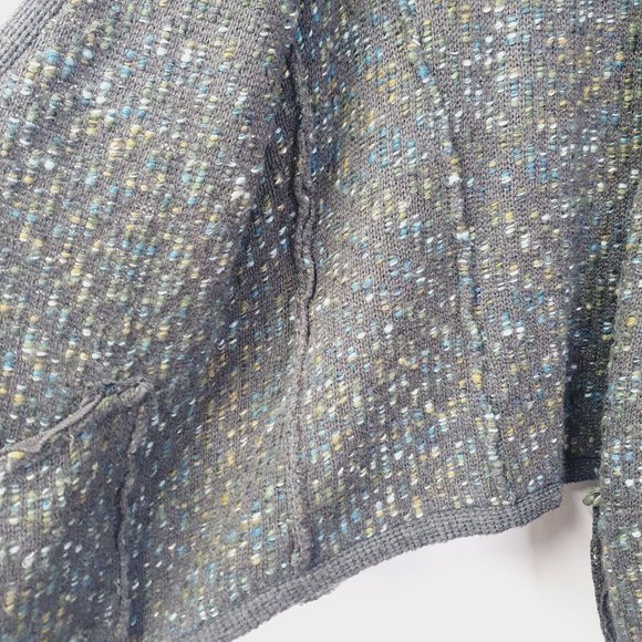 Anthropologie Moth Medium Keavy Gray Multicolor Chunky Knit Sweater Jacket $148 - Picture 6 of 11